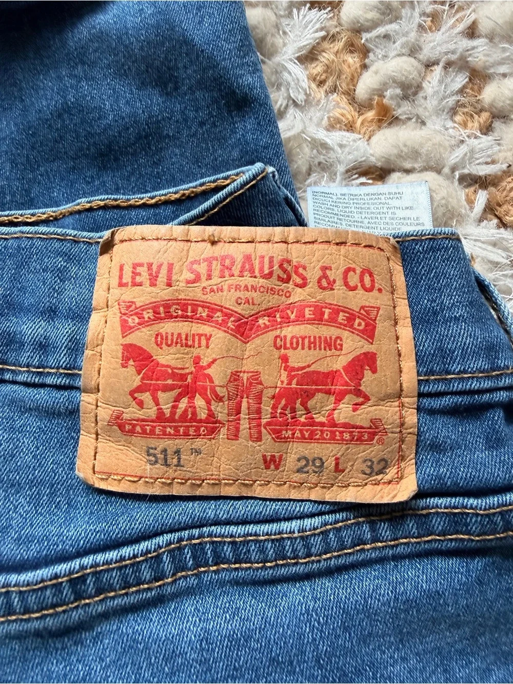 Levi’s 511 Slim Jeans Men’s 29x32 Medium Wash Blue